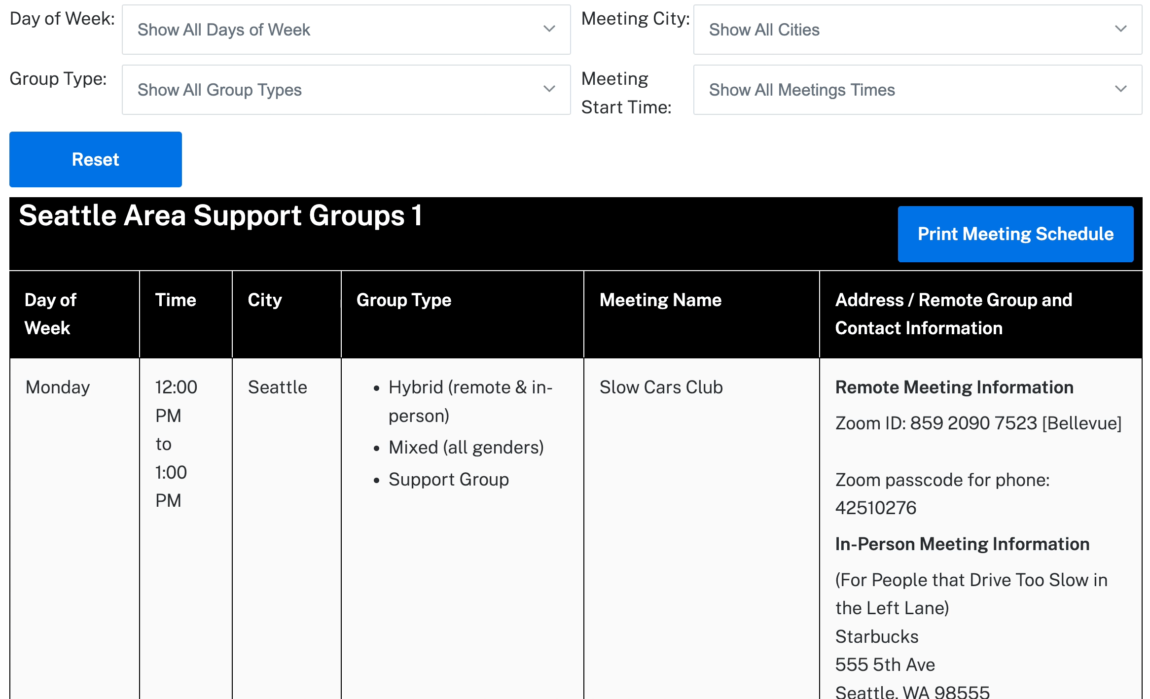 An animated GIF showing drop-down filter on a Chrome browser on a MacBook Pro laptop